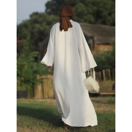 [Butterfly Bow Abayas Set] Elegant Butterfly Bow Abayas Set - Long Robe Dress and Headscarf