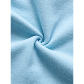 [Vibrant Alphabet Print Sweatshirt] Vibrant Alphabet Print Hooded Sweatshirt - Women's Casual 100% Polyester Knit Fabric - Drawstring Hood, Fall/Winter Clothing