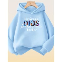 RUEPEI A Women's Lavender 100% Polyester Machine-Washable Sweatshirt - 