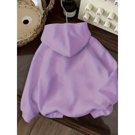 RUEPEI A Women's Lavender 100% Polyester Machine-Washable Sweatshirt - 