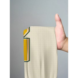 [2pcs Shorts Set] 2pcs Green and Beige Short Sleeve Shorts Set, California Letter Print Shorts Two-Piece Set, Women's Casual Outfit Choice, Mesh Fabric Lightweight and Breathable, Large Pattern + Color Block Design, Suitable for Summer Trendy Cool Look